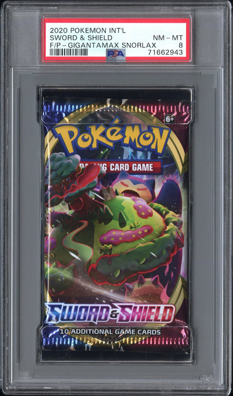 2020 Pokemon Int'L Sword & Shield Foil Pack PSA 8