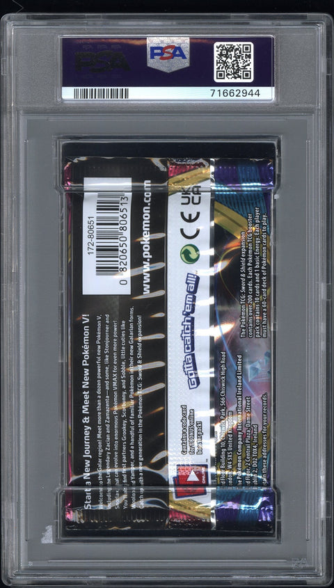 2020 Pokemon Int'L Sword & Shield Foil Pack PSA 8