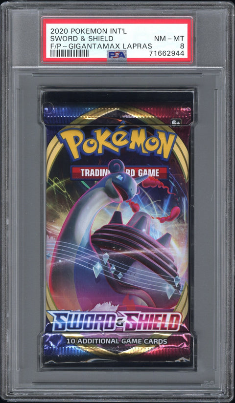 2020 Pokemon Int'L Sword & Shield Foil Pack PSA 8