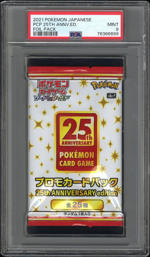 2021 Pokemon Japanese Promo Card Pack 25th Anniversary Edition Foil PackPSA 9
