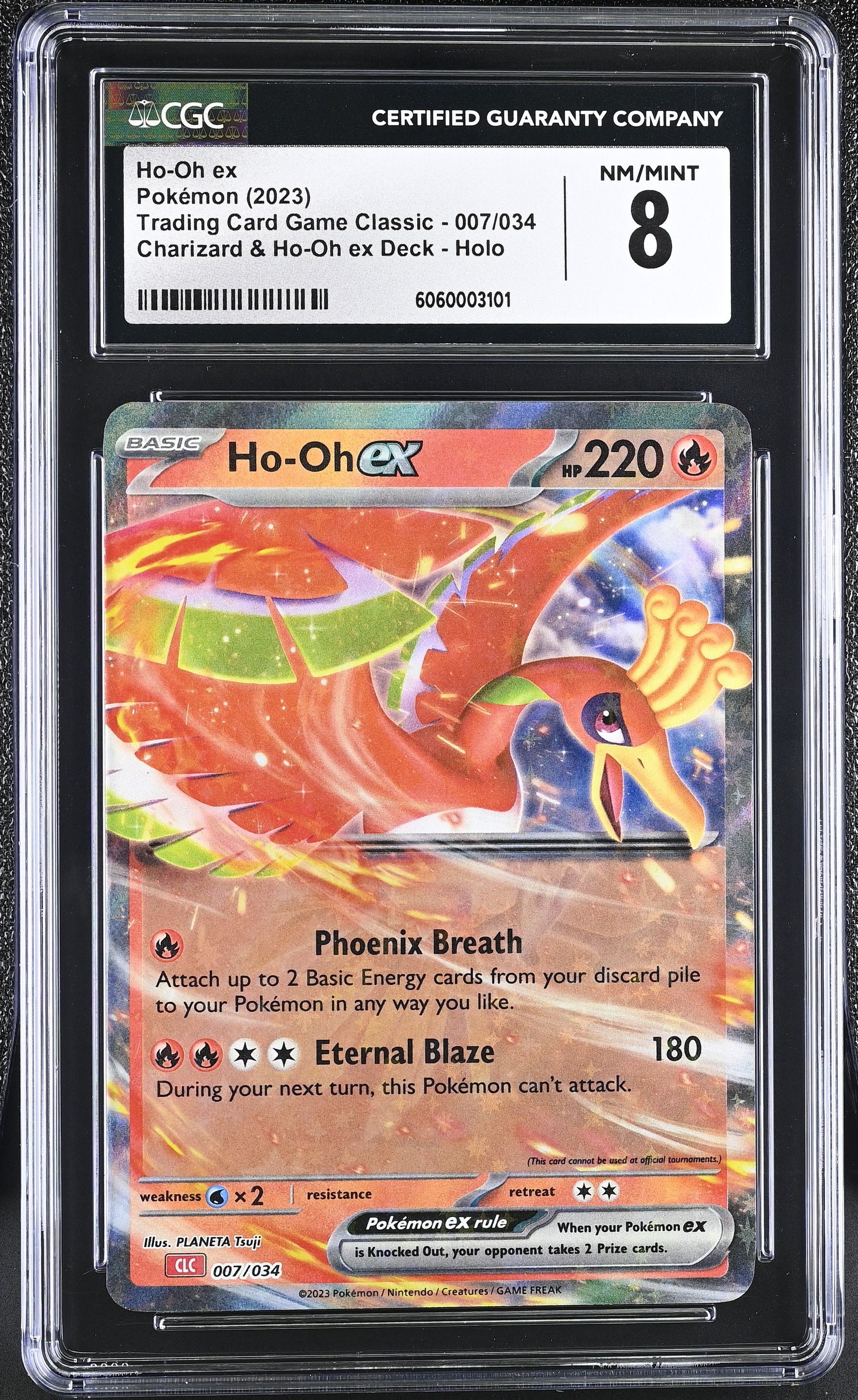2023 Trading Card Game Classic #007/034 Ho-Oh ex CGC 8