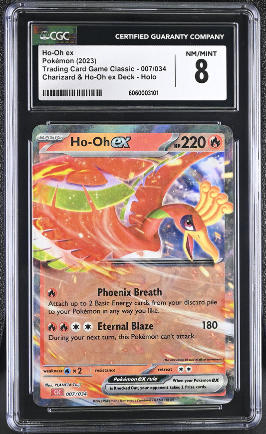 2023 Trading Card Game Classic #007/034 Ho-Oh ex CGC 8
