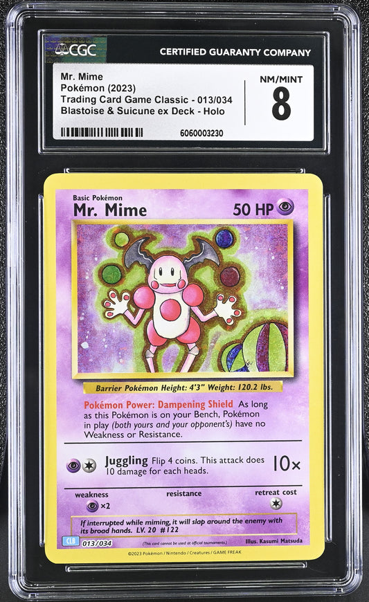 2023 Trading Card Game Classic #013/034 Mr. Mime CGC 8