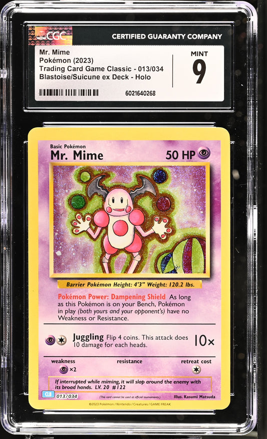 2023 Trading Card Game Classic #013/034 Mr. Mime CGC 9