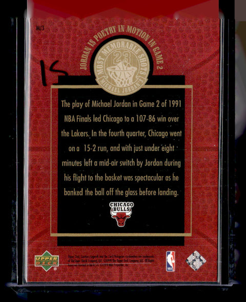1998-99 Upper Deck Century Legends #MJ3 Michael Jordan MJ's Most Memorable Shots