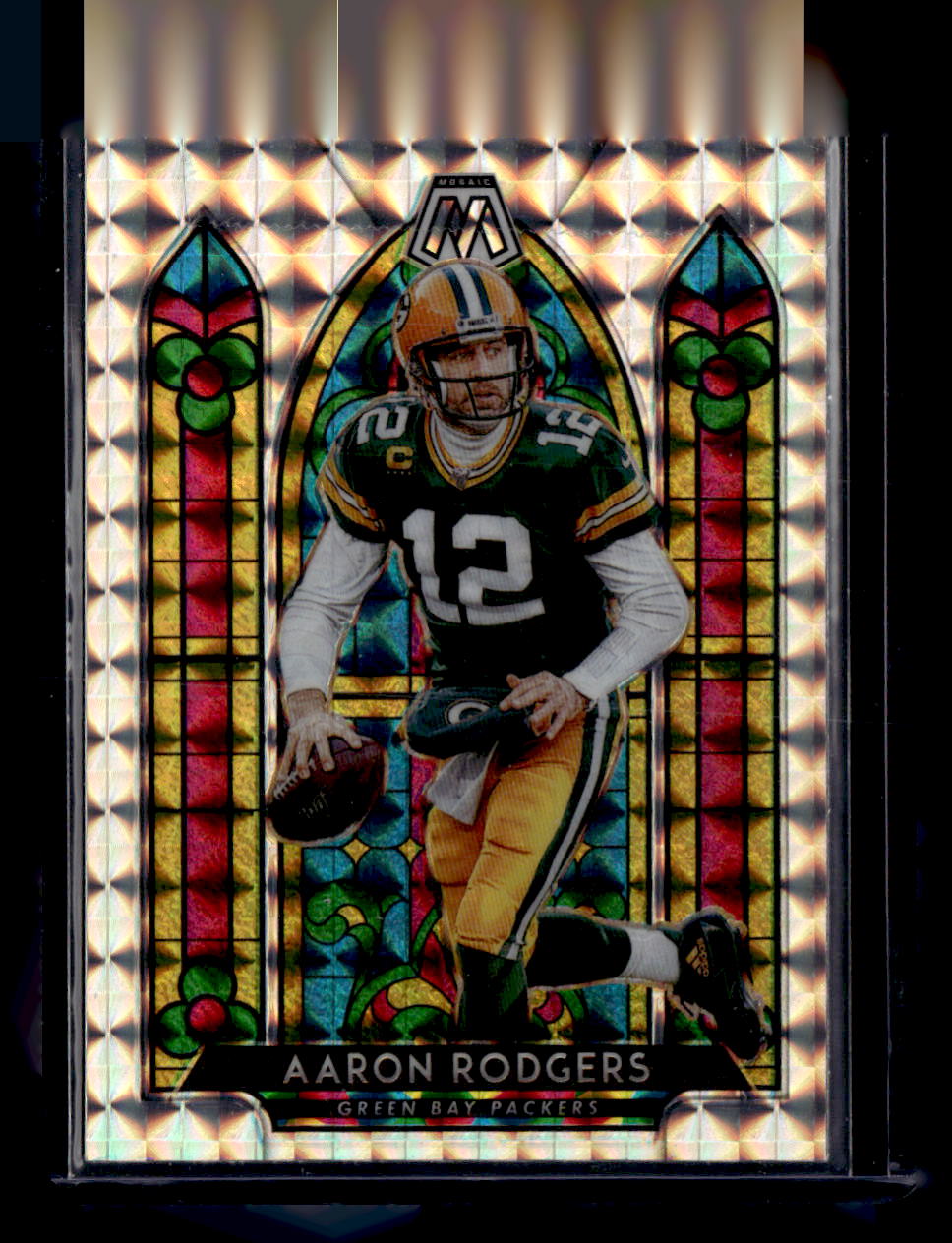 2020 Panini Mosaic #SG6 Aaron Rodgers Stained Glass