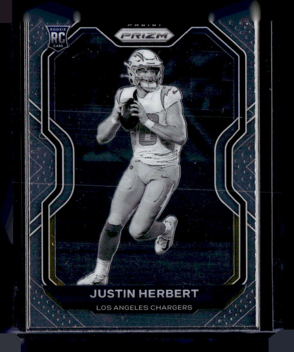 2020 Panini Prizm #325 Justin Herbert Negative