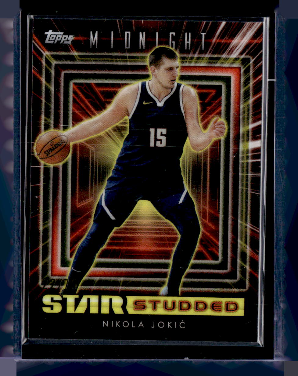 2023-24 Topps Midnight #SS-1 Nikola Jokic Star Studded Dusk #/75