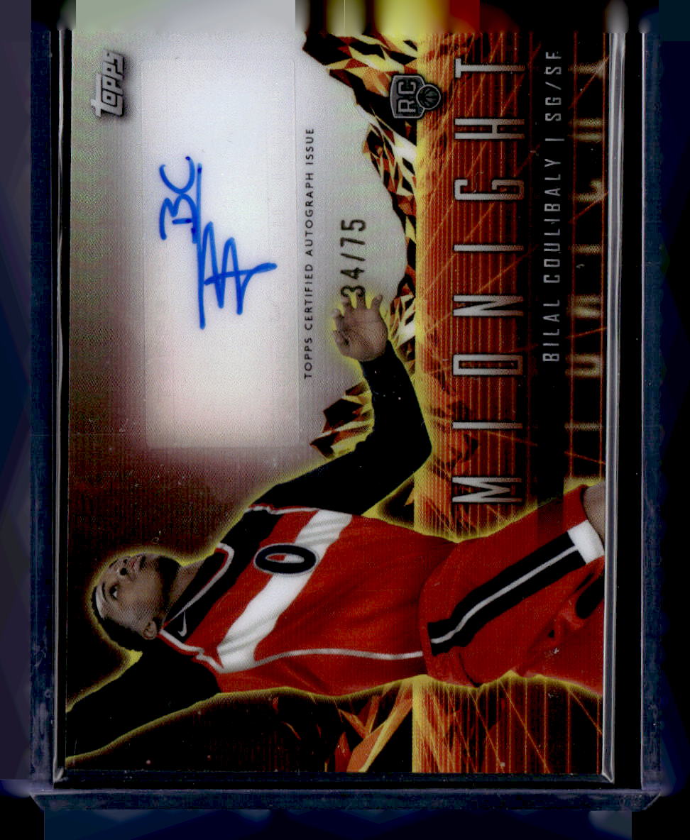 2023-24 Topps Midnight Bilal Coulibaly Rookie Horizon Signatures Dusk #/75