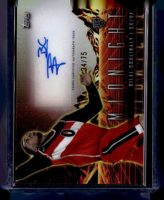 2023-24 Topps Midnight Bilal Coulibaly Rookie Horizon Signatures Dusk #/75