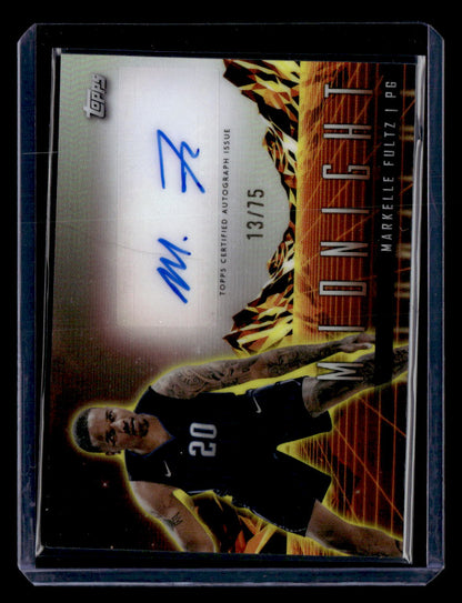 2023-24 Topps Midnight #HS-MF Markelle Fultz Horizon Signatures Dusk #/75
