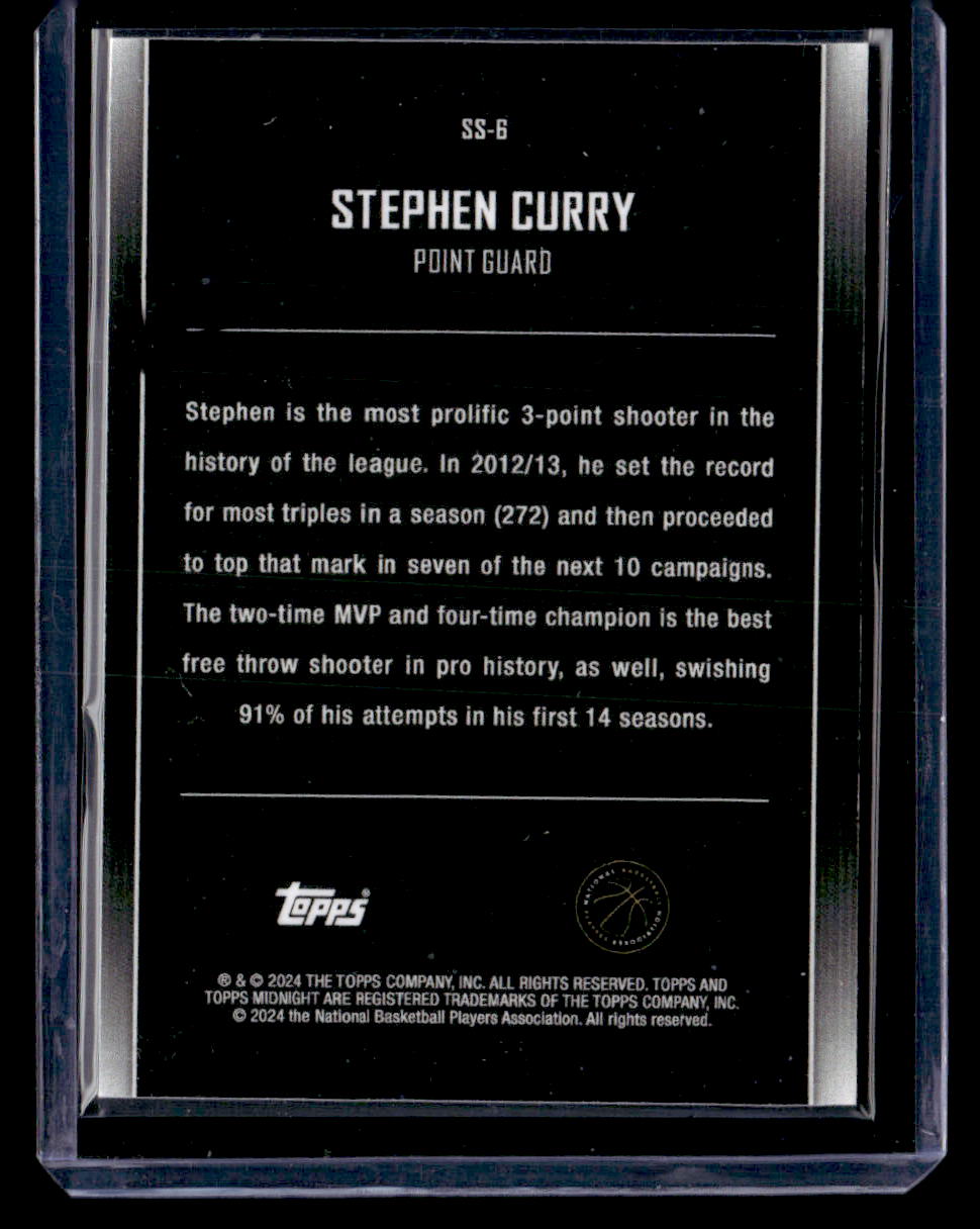 2023-24 Topps Midnight #SS-6 Stephen Curry Star Studded