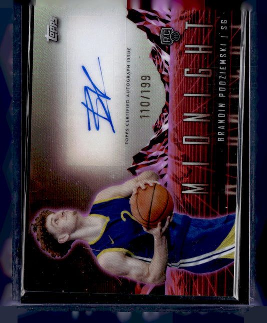 2023-24 Topps Midnight Brandin Podziemski Rookie Horizon Signatures #/199