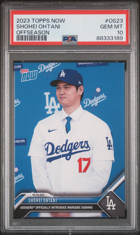 2023 Topps Now Offseason #OS23 Shohei Ohtani PSA 10 88333189