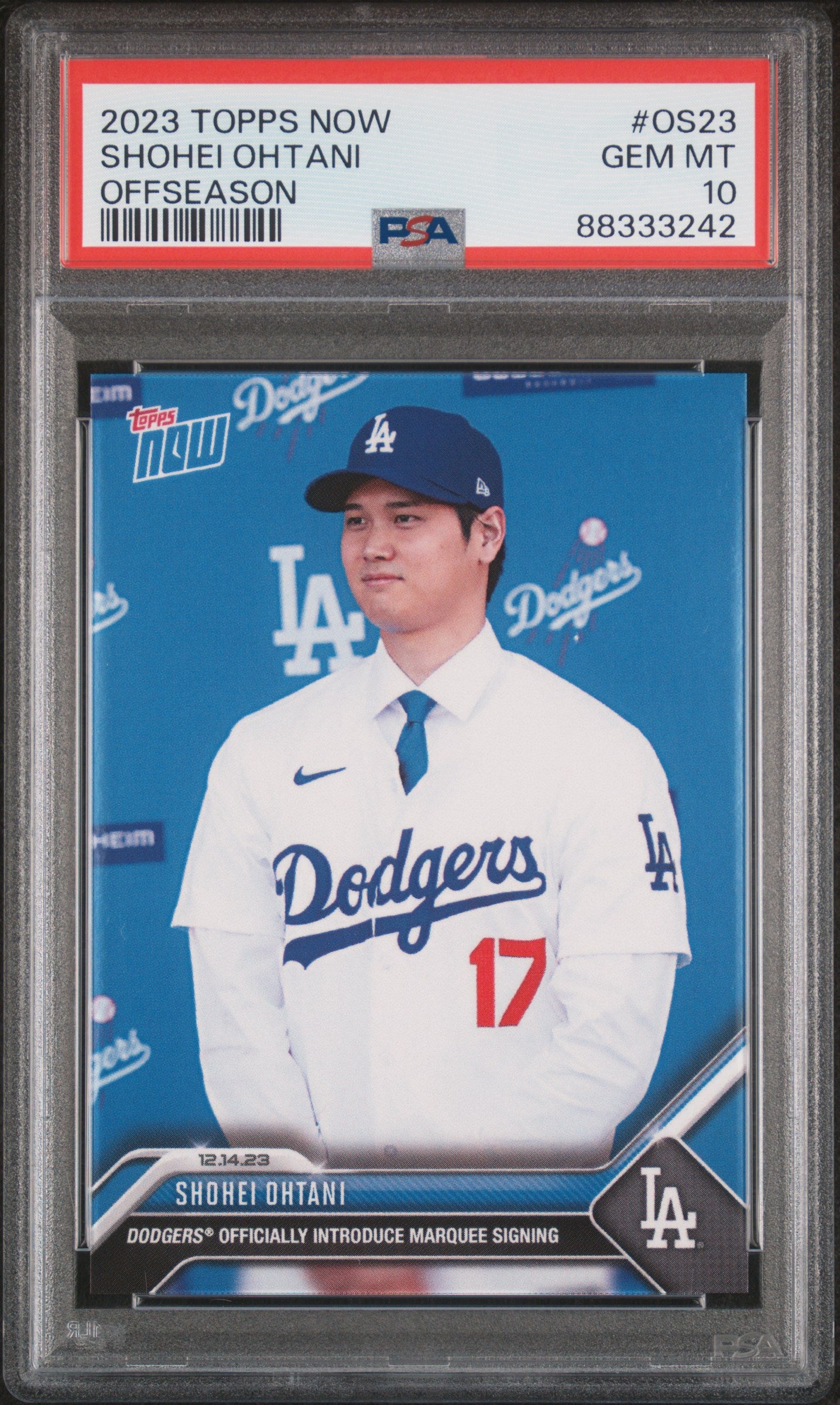 2023 Topps Now Offseason #OS23 Shohei Ohtani PSA 10 88333242