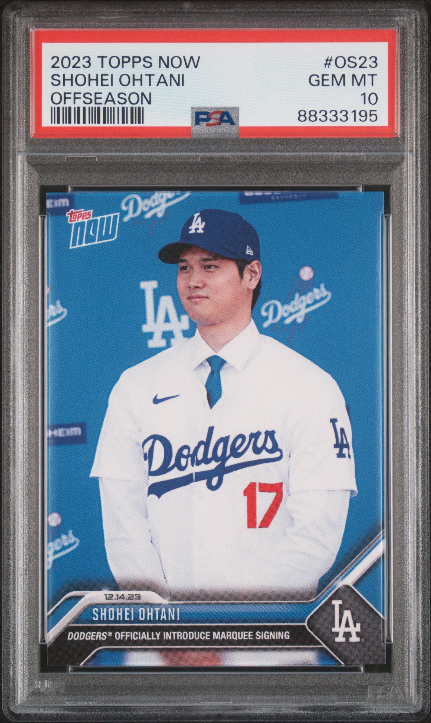 2023 Topps Now Offseason #OS23 Shohei Ohtani PSA 10 88333195