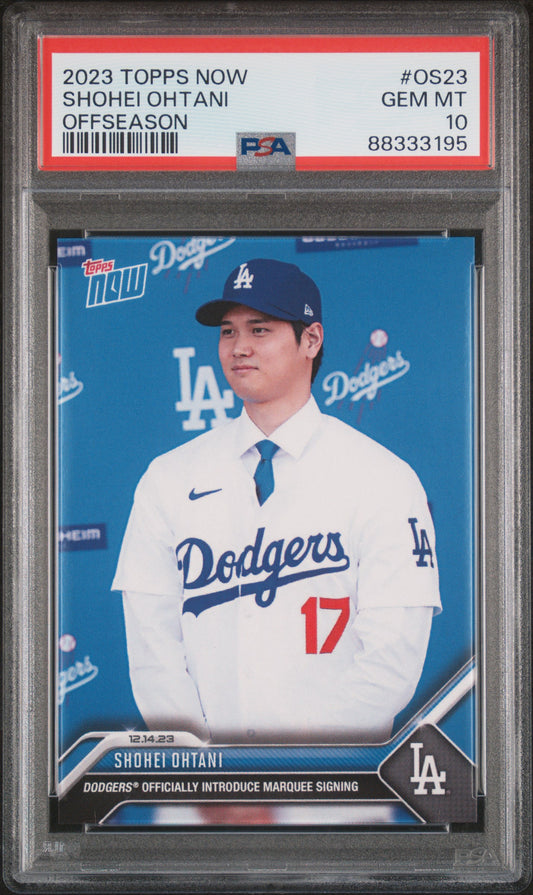 2023 Topps Now Offseason #OS23 Shohei Ohtani PSA 10 88333195