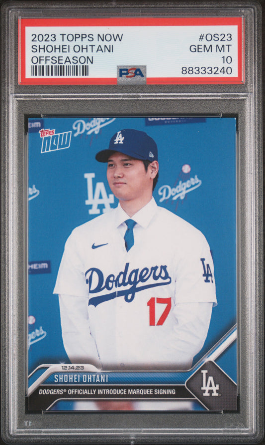 2023 Topps Now Offseason #OS23 Shohei Ohtani PSA 10 88333240