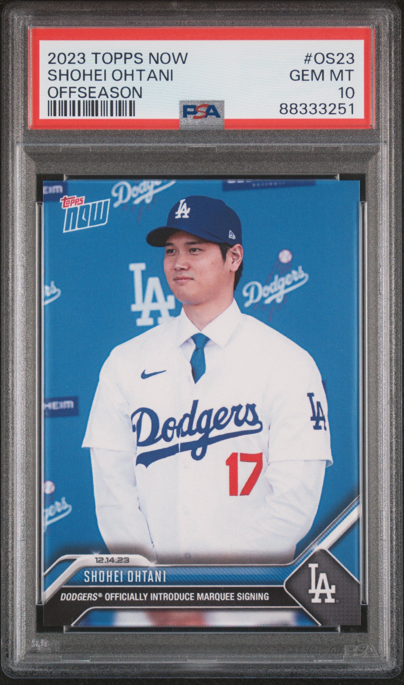 2023 Topps Now Offseason #OS23 Shohei Ohtani PSA 10 88333251