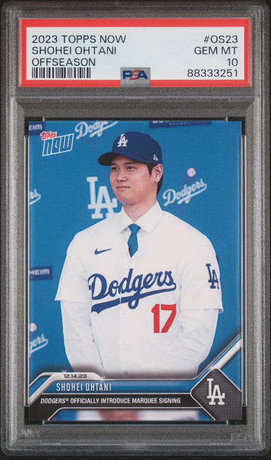 2023 Topps Now Offseason #OS23 Shohei Ohtani PSA 10 88333251
