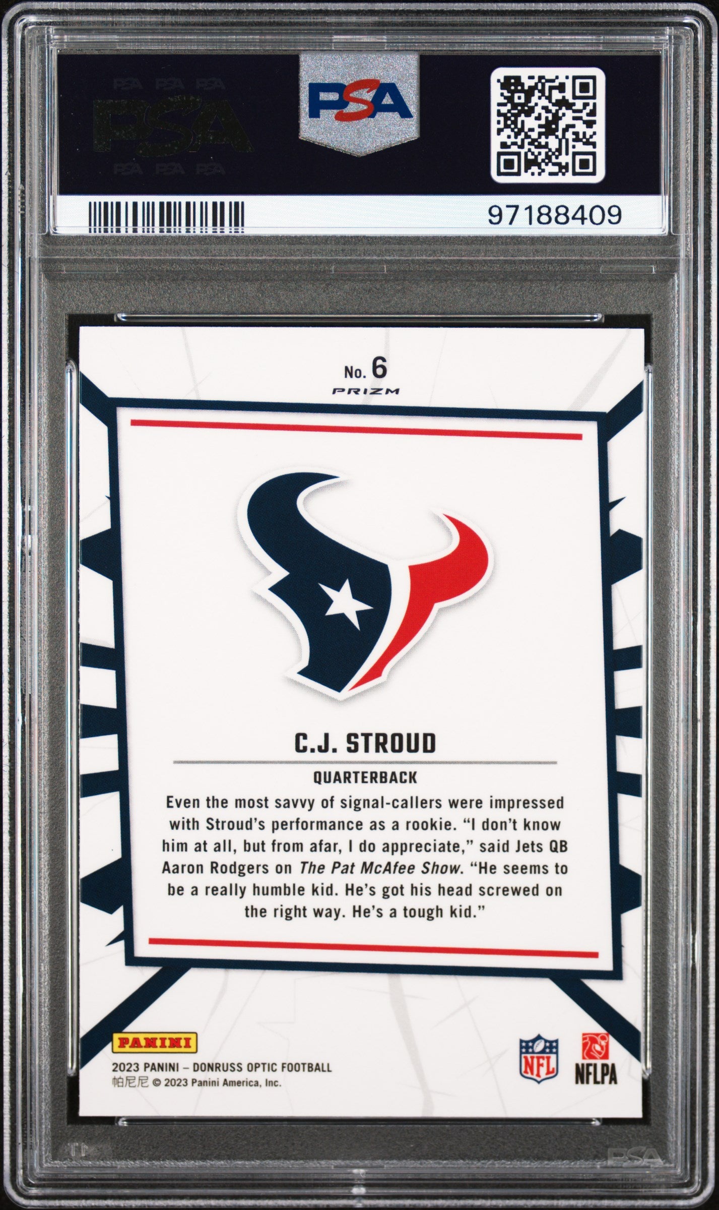 2023 Panini Donruss Optic My House! #6 Cj Stroud PSA 10 97188409