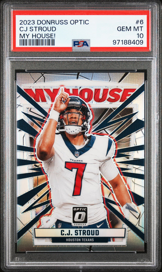 2023 Panini Donruss Optic My House! #6 Cj Stroud PSA 10 97188409