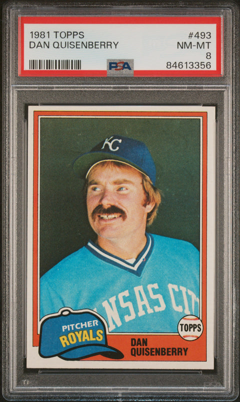 1981 Topps #493 Dan Quisenberry PSA 8 84613356