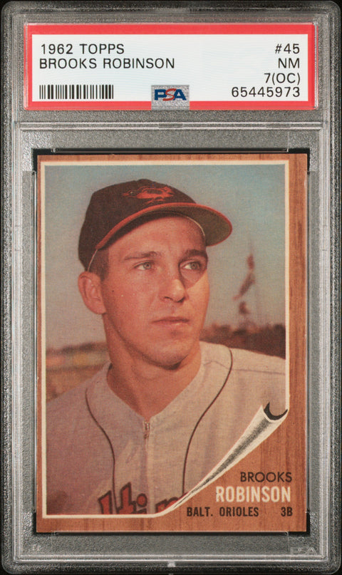 1962 Topps #45 Brooks Robinson PSA 7 65445973