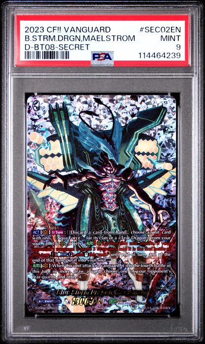 2023 Vanguard Minerva Rising B.Strm.Drgn,Maelstrom D-Bt08-Secret PSA 9