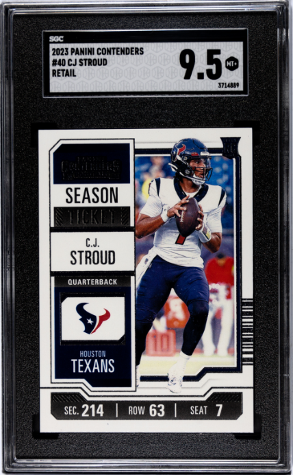 2023 Panini Contenders #40 Cj Stroud Retail SGC 9.5 3714889