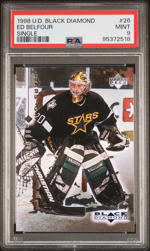 1998 Upper Deck Black Diamond #26 Ed Belfour Single PSA 9 95372518