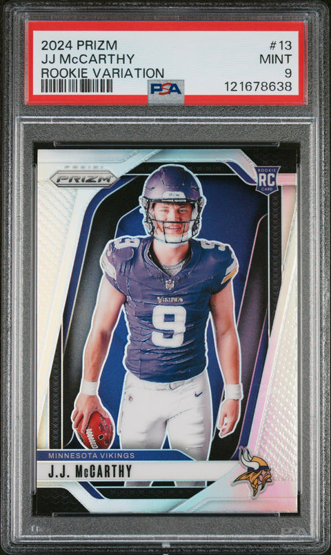 2024 Panini Prizm Rookie Variation #13 Jj Mccarthy PSA 9 121678638