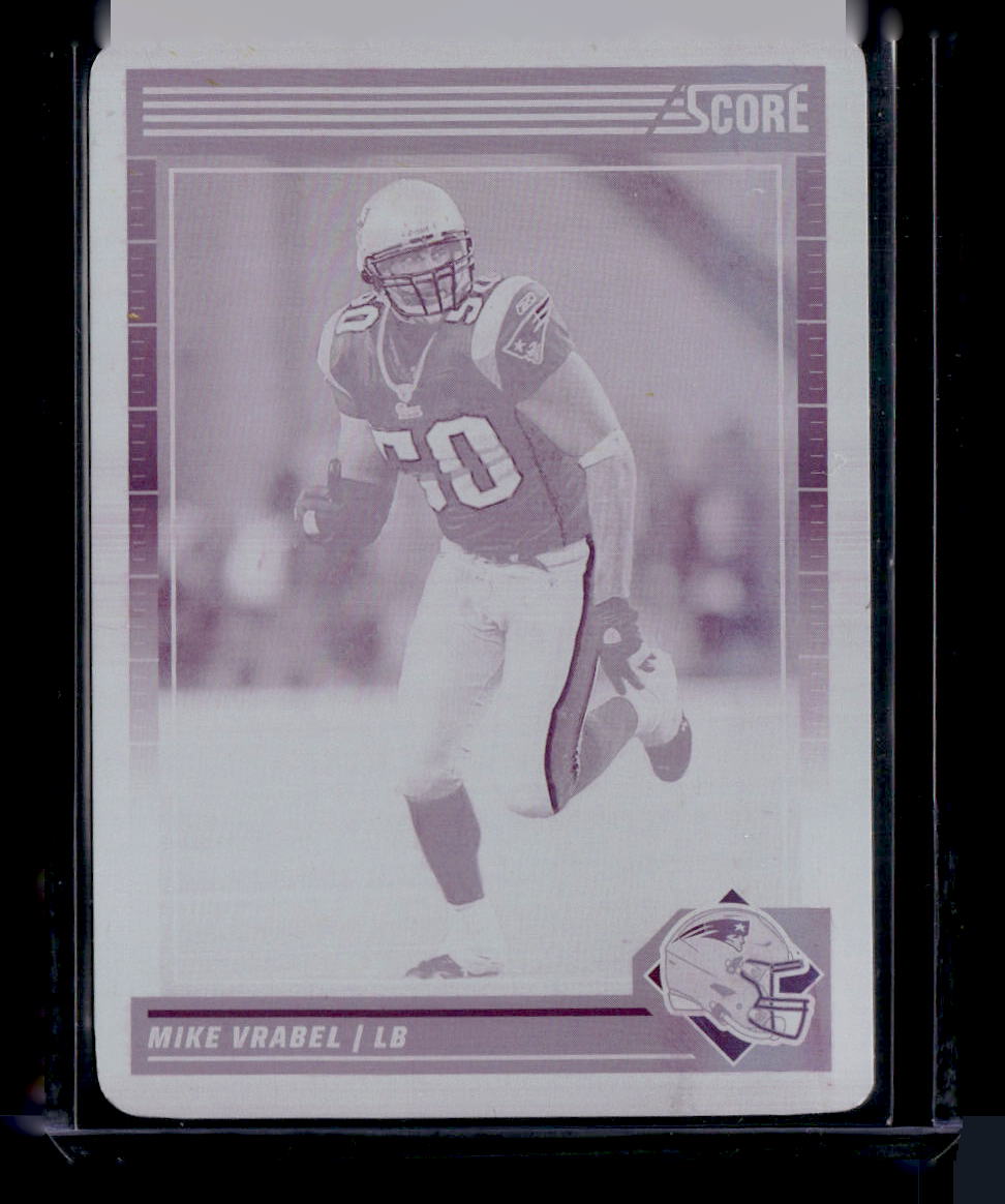 2024 Score #195 Mike Vrabel Printing Plates Magenta #/1
