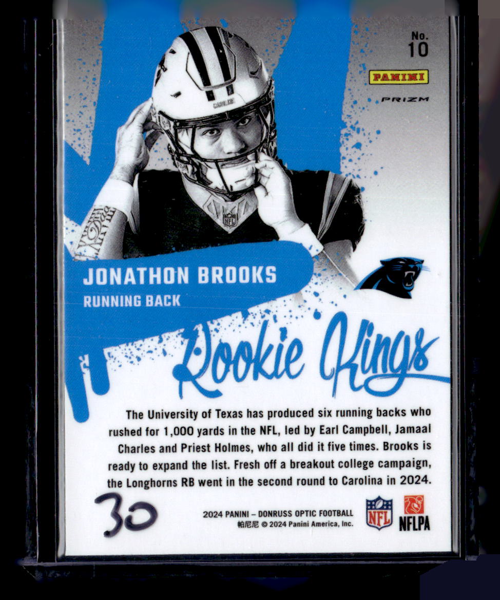 2024 Donruss Optic #10 Jonathon Brooks Rookie Kings