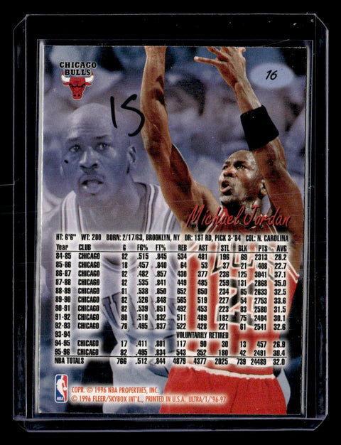 1996-97 Ultra #16 Michael Jordan