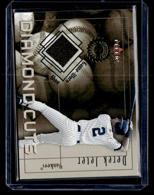 2001 Fleer Authority #NNO Derek Jeter Diamond Cuts Memorabilia
