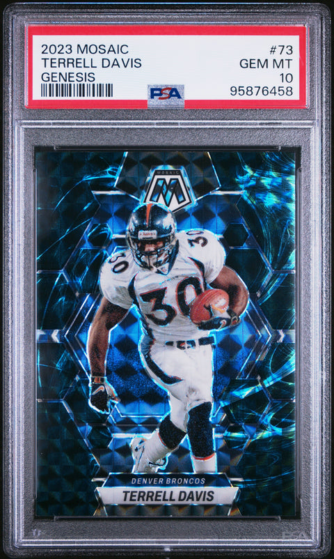 2023 Panini Mosaic #73 Terrell Davis Genesis PSA 10 95876458