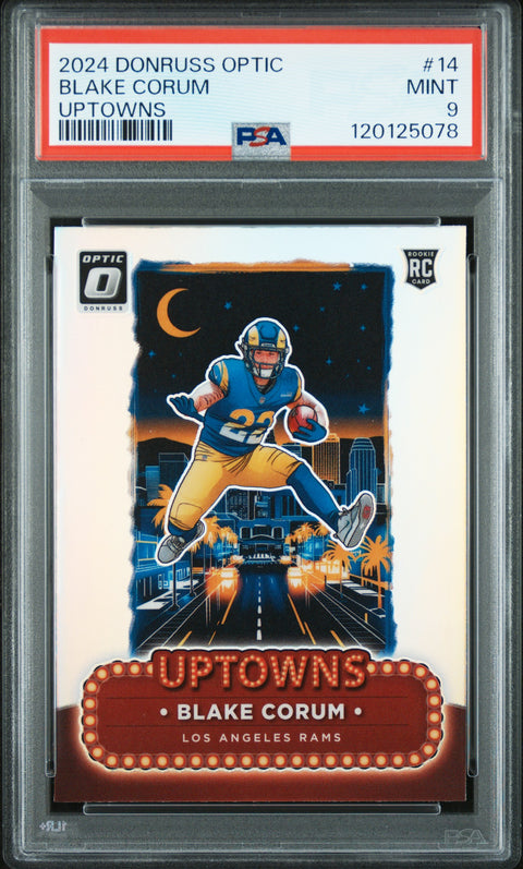 2024 Panini Donruss Optic Uptowns #14 Blake Corum PSA 9 120125078