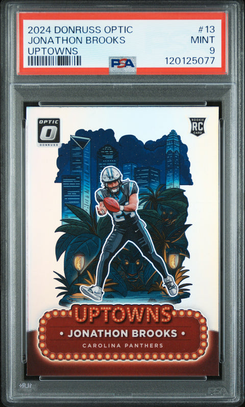 2024 Panini Donruss Optic Uptowns #13 Jonathon Brooks PSA 9 120125077