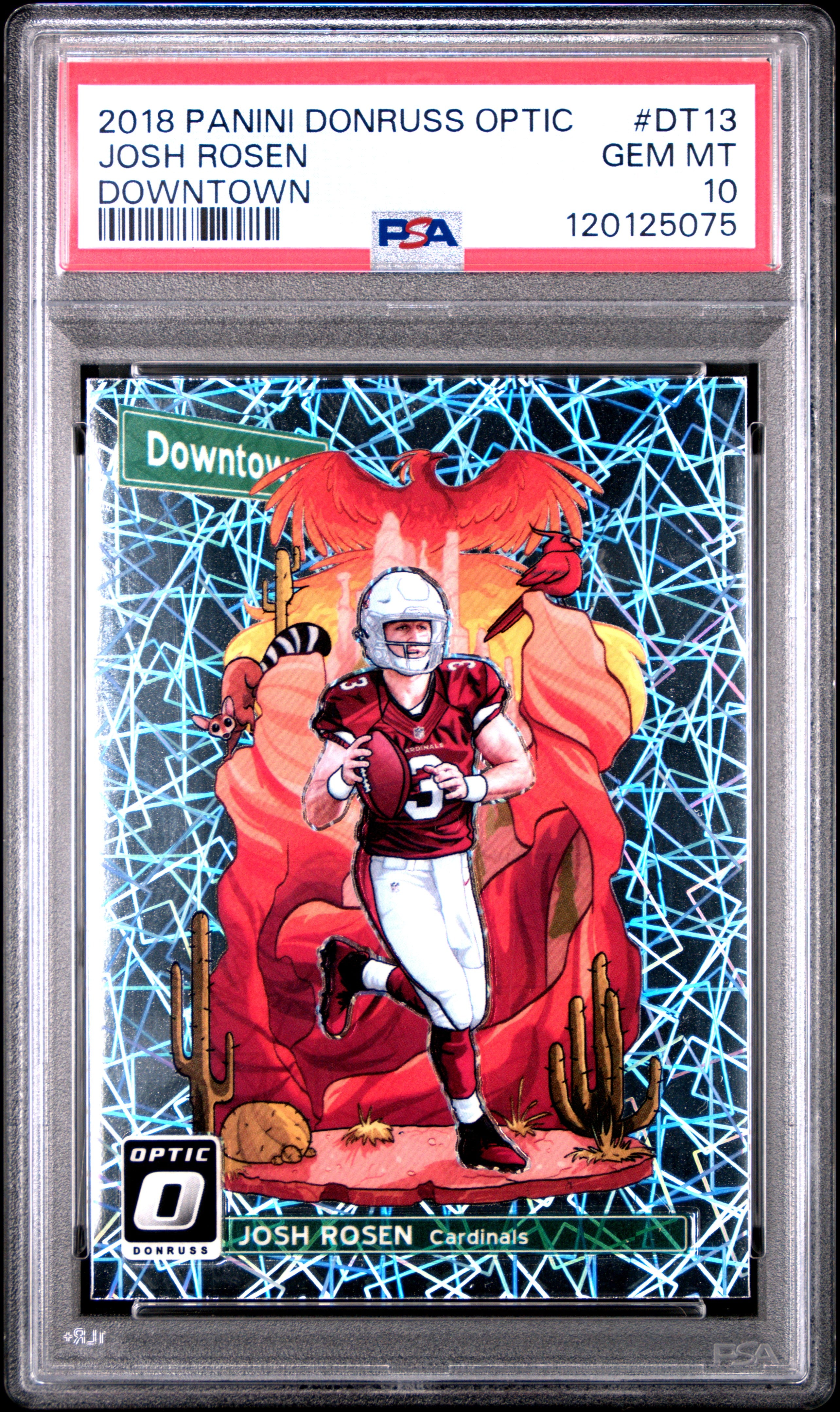 2018 Panini Donruss Optic Downtown #DT13 Josh Rosen Downtown PSA