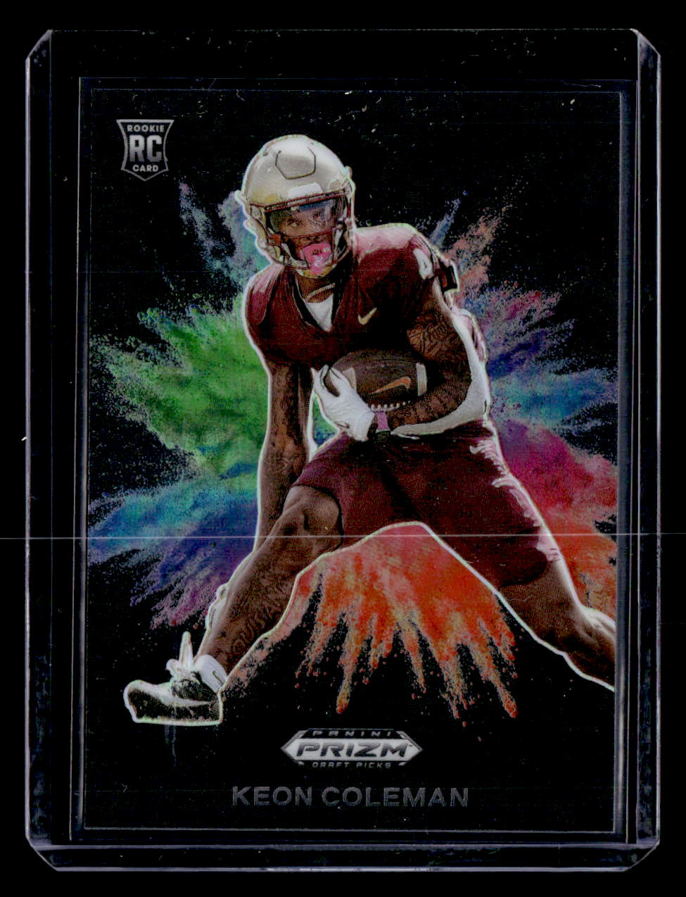 2024 Panini Prizm Draft Picks #CB-14 Keon Coleman Colorblast Black