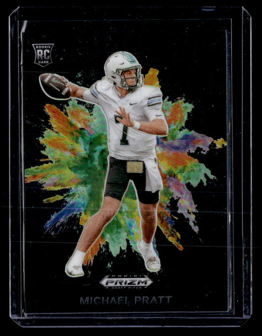 2024 Panini Prizm Draft Picks #CB-8 Michael Pratt Colorblast Black