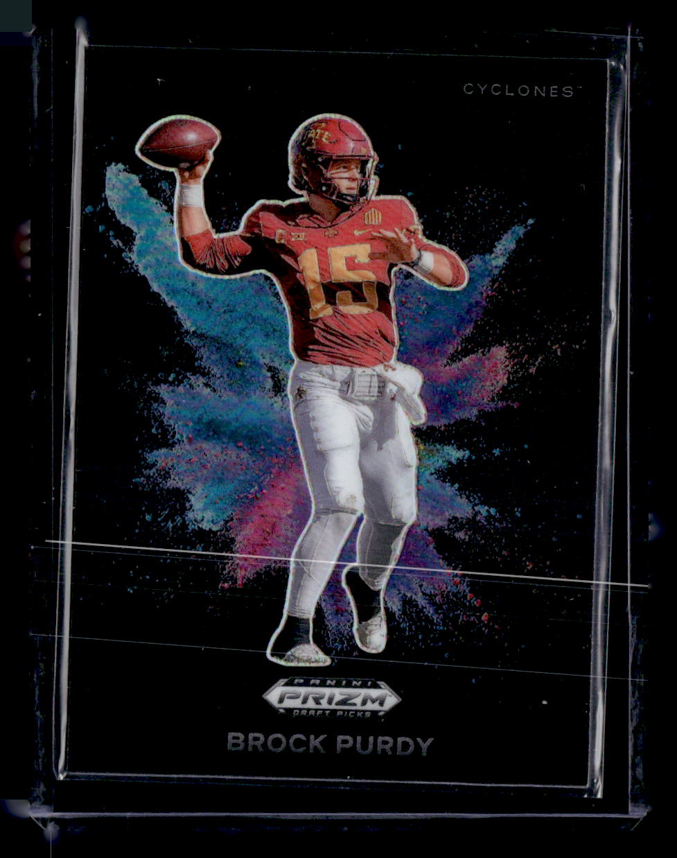 2024 Panini Prizm Draft Picks #CB-31 Brock Purdy Colorblast Black