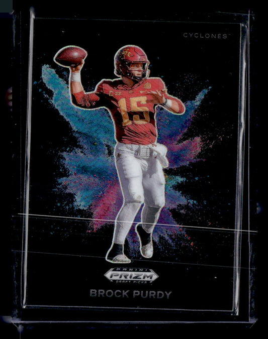 2024 Panini Prizm Draft Picks #CB-31 Brock Purdy Colorblast Black