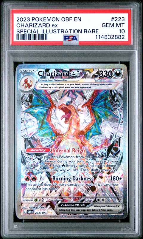 2023 Pokemon Obf En-Obsidian Flames Charizard Ex #223 PSA 10