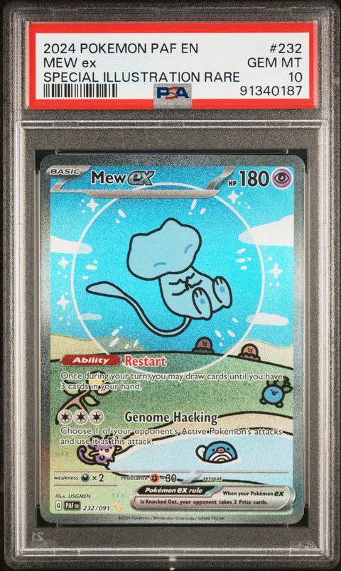 2024 Pokemon Paf En-Paldean Fates Mew Ex #232 PSA 10