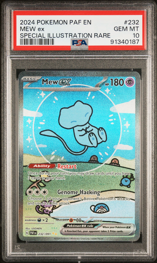2024 Pokemon Paf En-Paldean Fates Mew Ex #232 PSA 10