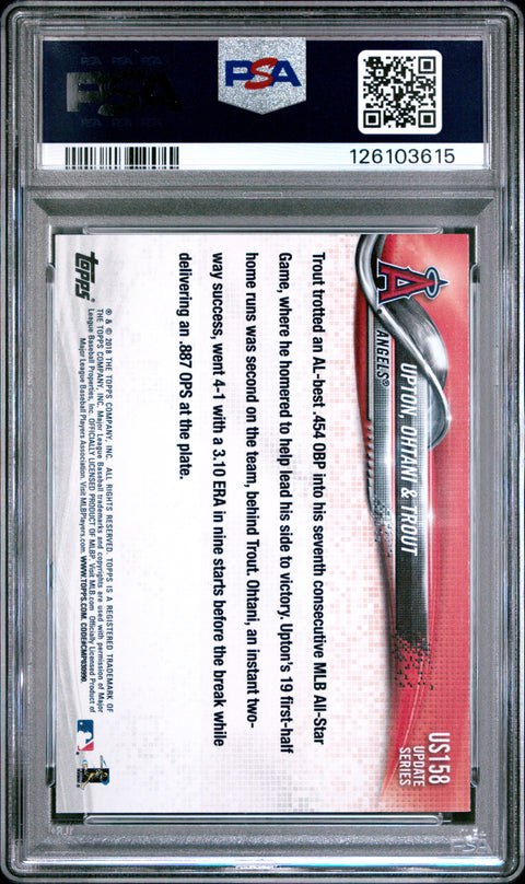 2018 Topps Update #US158 Upton/Ohtani/Trout PSA 10 126103615