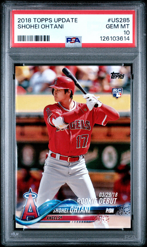 2018 Topps Update #US285 Shohei Ohtani PSA 10 126103614