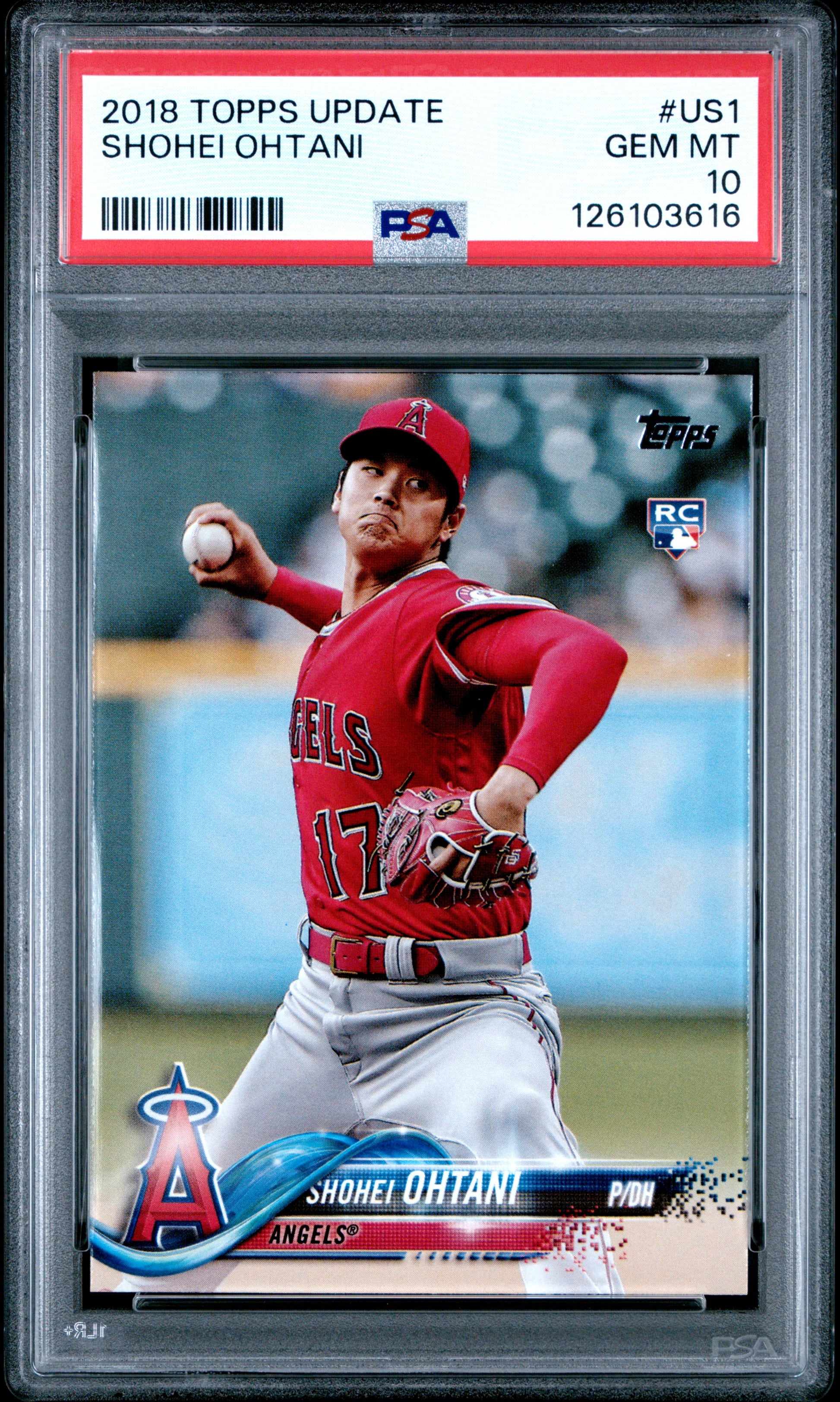 2018 Topps Update #US1 Shohei Ohtani PSA 10 126103616